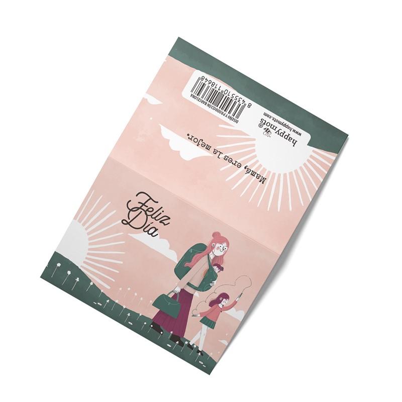 MINICARD: FELIZ DIA (mama y niña)