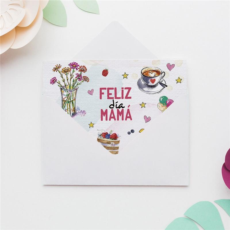 MINICARD: FELIZ dia mamá (objetos)