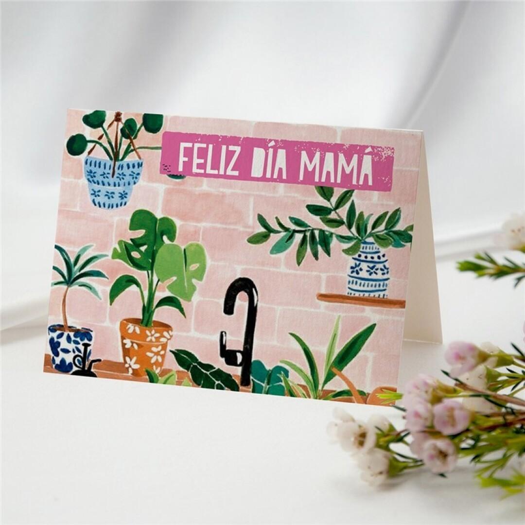 MINICARD: FELIZ DIA MAMA (plantas)