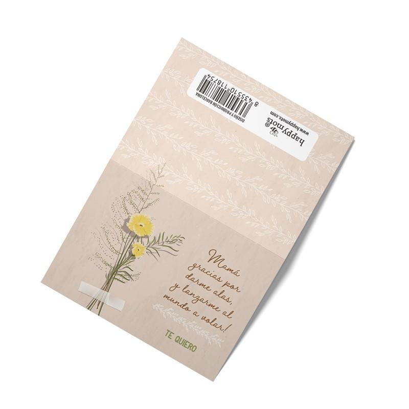 MINICARD:Gracias mamá por darme alas, y lanzarme...