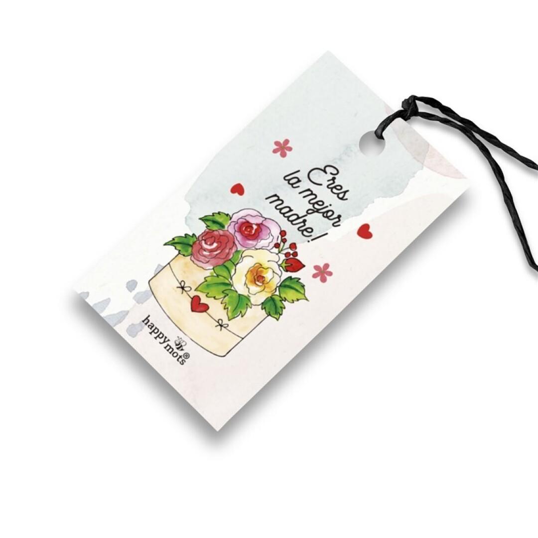 ETIQUETA: Eres la mejor madre (flores)