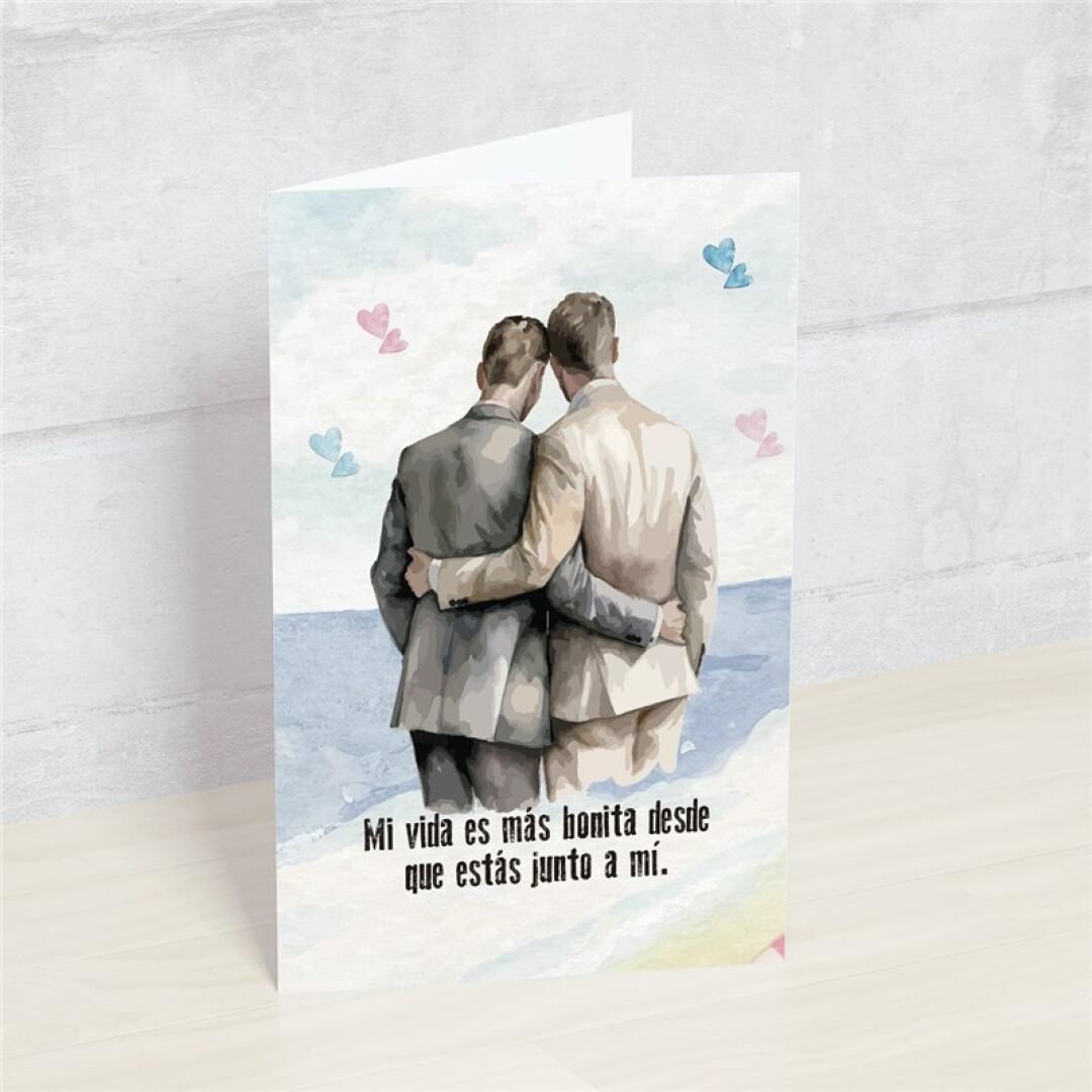 Postal: Mi vida es más bonita desde que estás junto a mi
