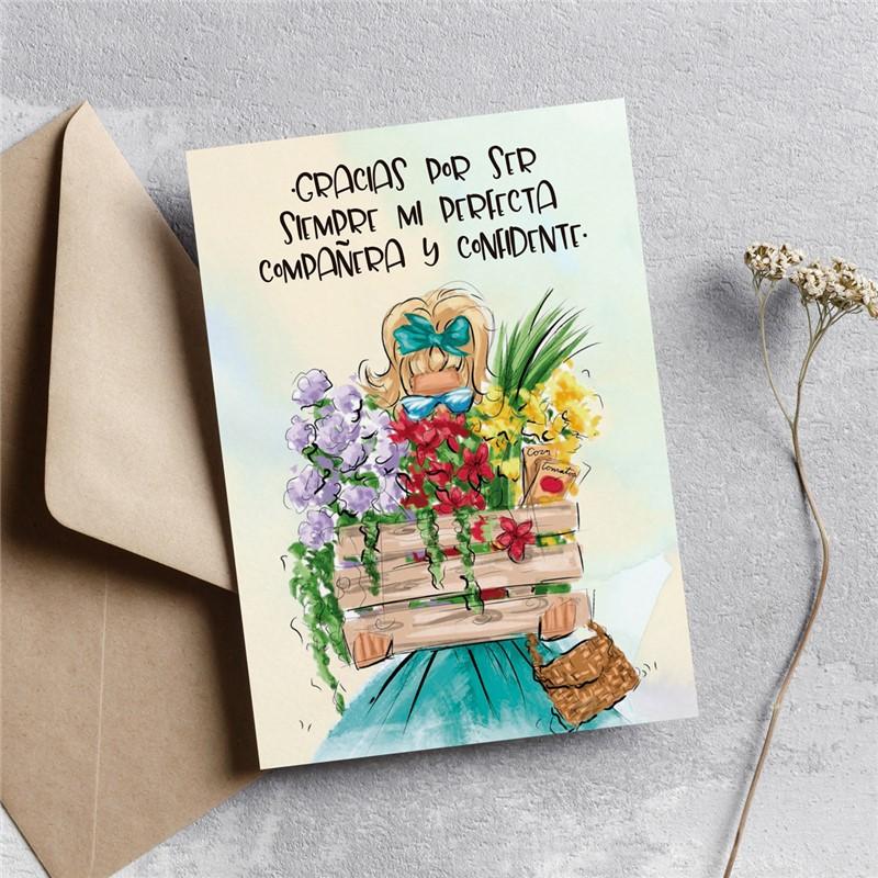 Postal: Gracias por ser siempre mi perfecta compañera...