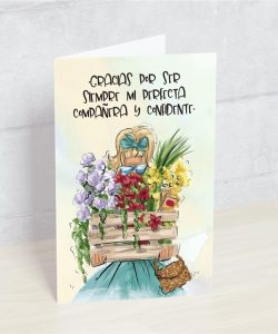 Postal: Gracias por ser siempre mi perfecta compañera...
