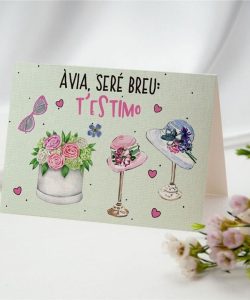 MINICARD: Àvia, seré breu: T'estimo